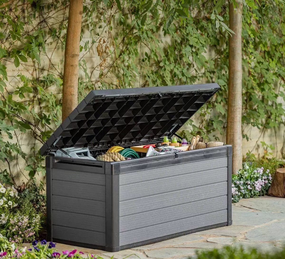 Keter Premier 570L Plastic Storage Box – Grey