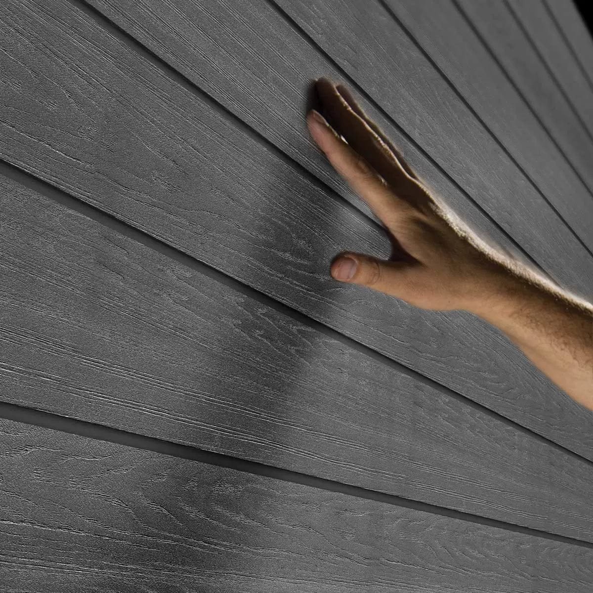 Keter Artisan 7x11 ft Pent Dark-Grey Plastic 2 door Shed with floor & 1 window - Image 4