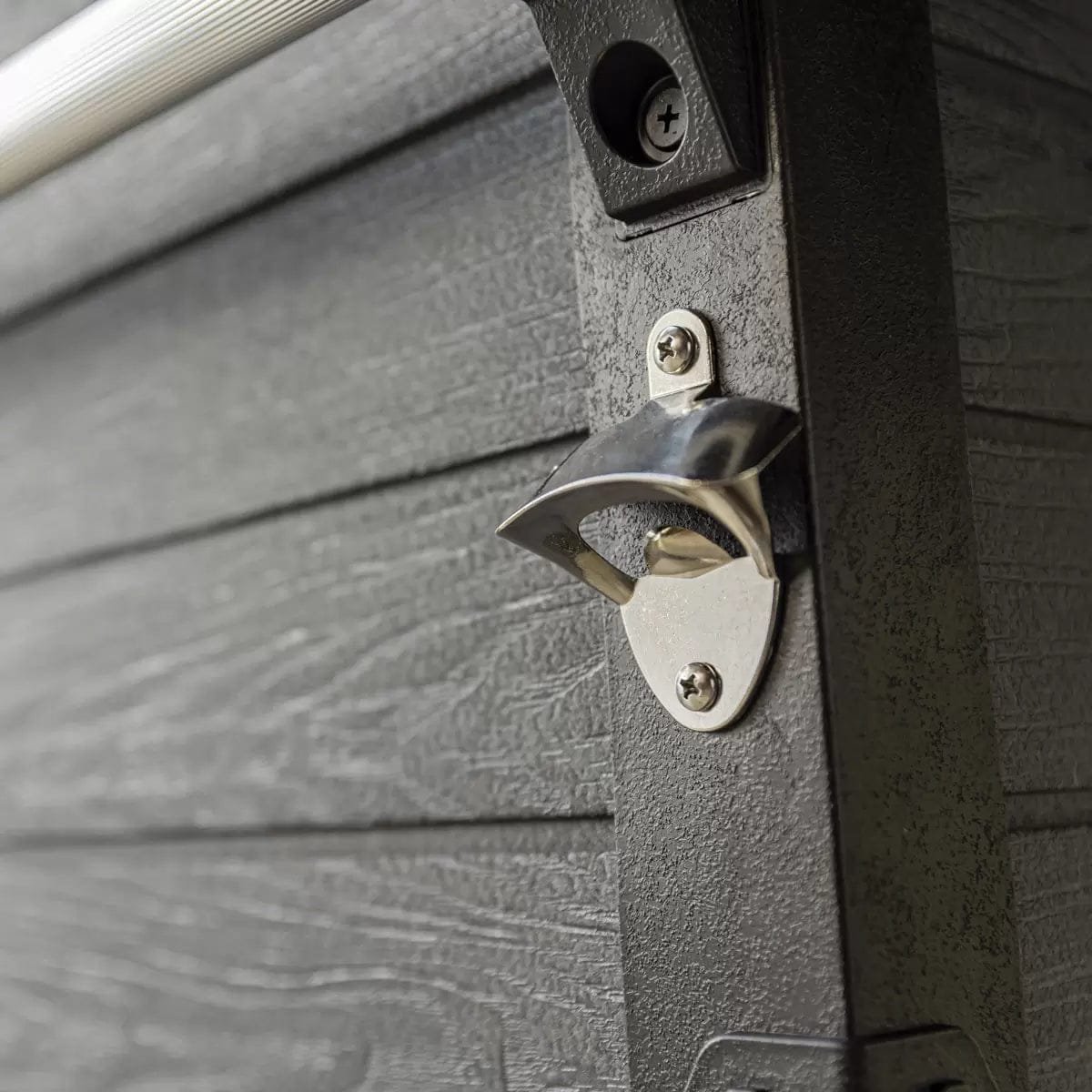 Keter 85 Litre Patio Cooler and Beverage Cart – Ashwood - Image 4