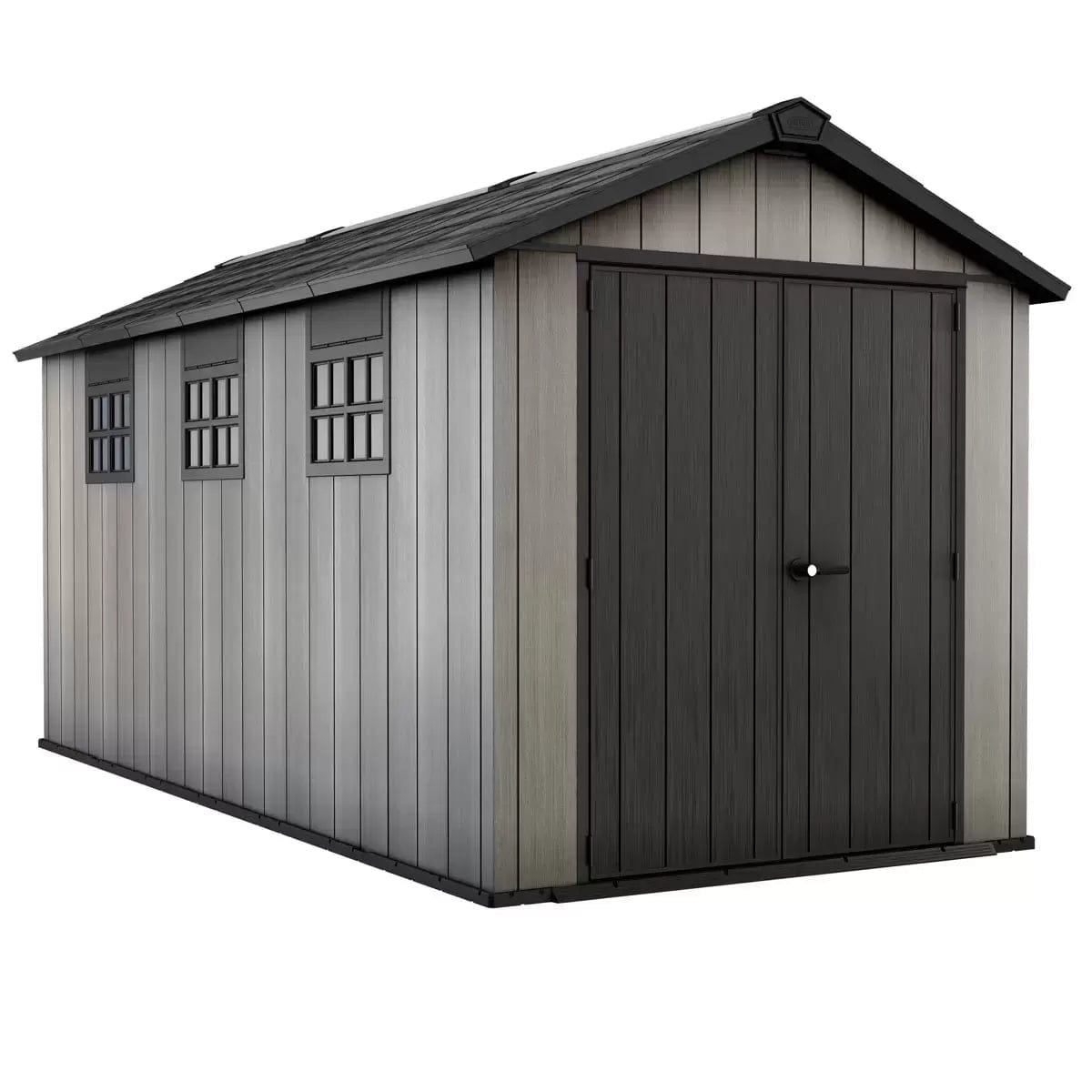 Keter 7.5′ x 15′ Oakland Heavy Duty Plastic Shed – Grey