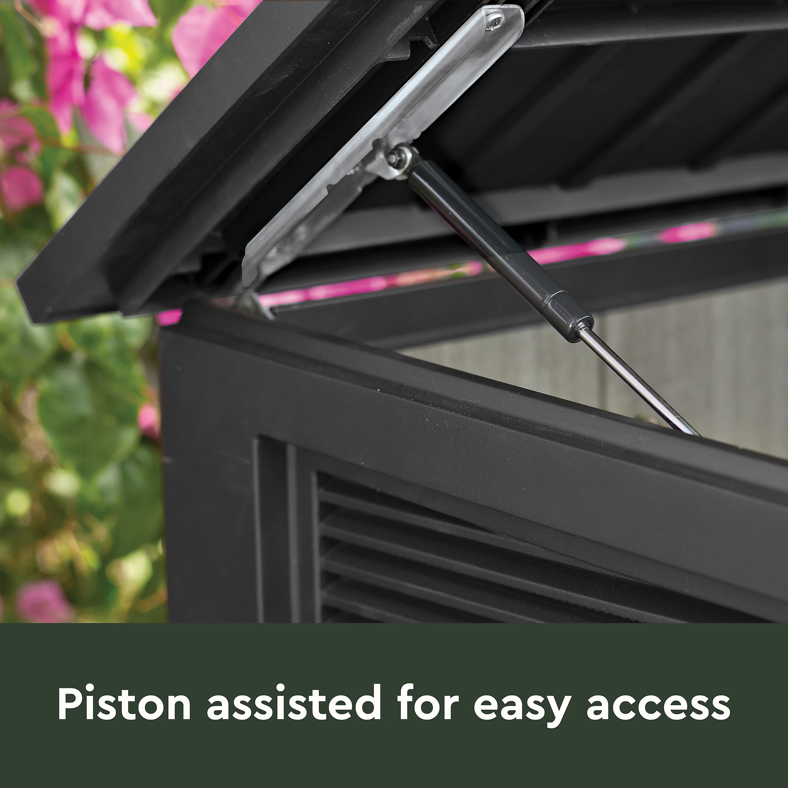 Keter Signature Decocoat Walnut 2020L Pent Garden storage 6x3 ft 1325mm 1905mm - Image 3