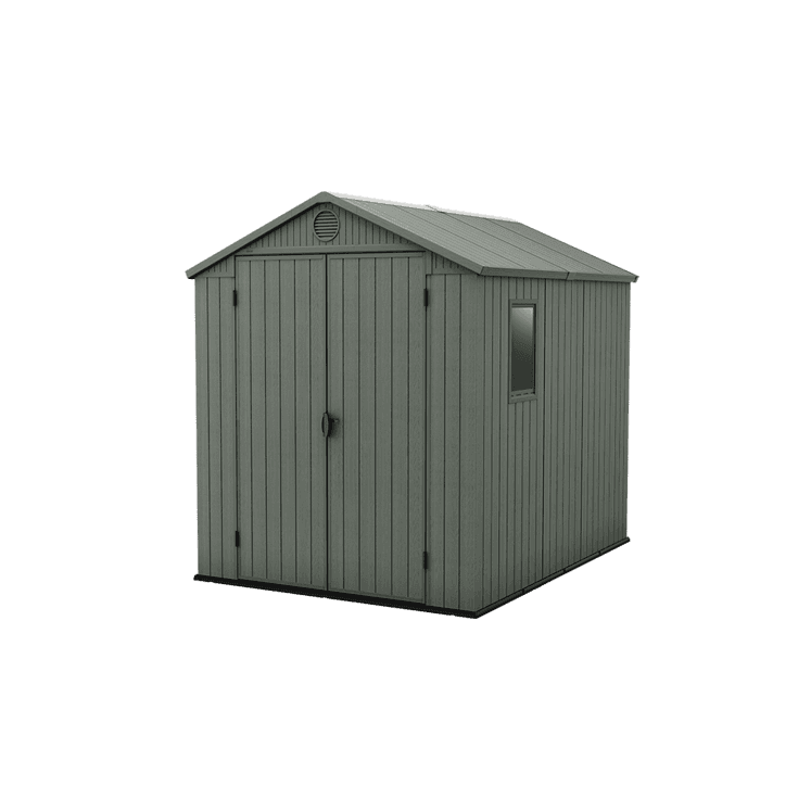 Keter 6’x8′ Darwin Heavy Duty Plastic Garden Shed – Green