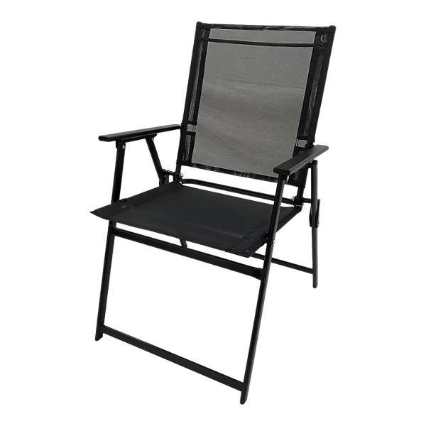 Bahama Matt Black Metal 6 Seater Dining set - Image 6