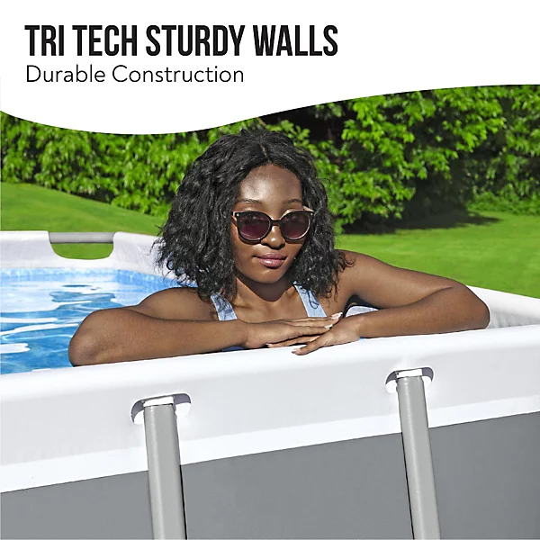 Bestway 24ft Power Steel Above Ground Swimming Pool, Frame Swimming Pool - Image 2