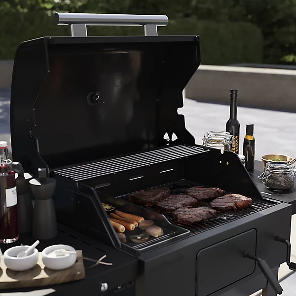 GoodHome Etowah Black Charcoal BBQ (D) 3660mm 207 x 430mm - Image 2