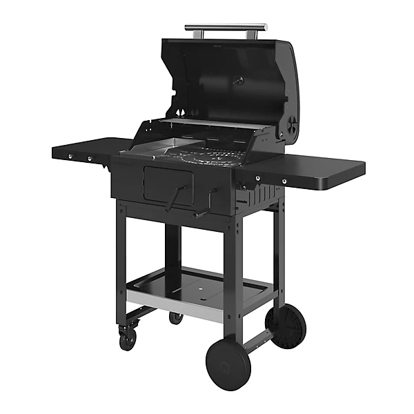 GoodHome Etowah Black Charcoal BBQ (D) 3660mm 207 x 430mm - Image 4