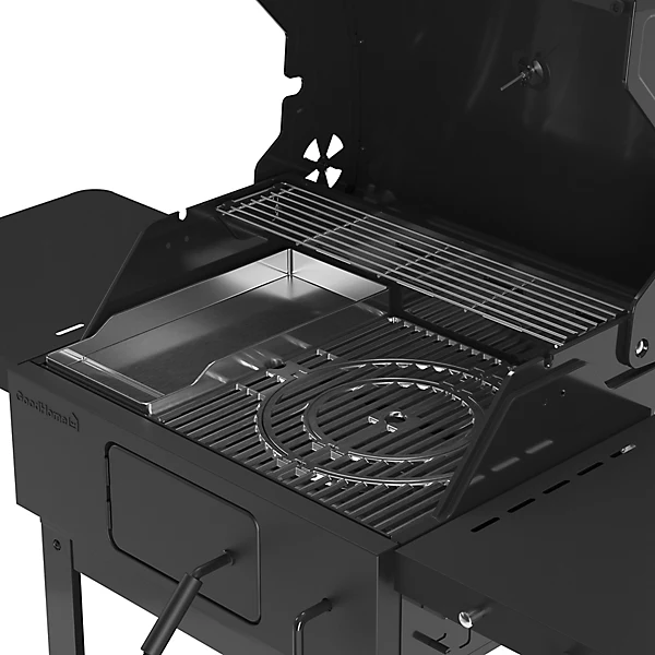GoodHome Etowah Black Charcoal BBQ (D) 3660mm 207 x 430mm - Image 8