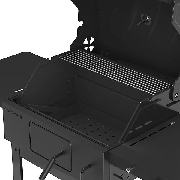 GoodHome Etowah Black Charcoal BBQ (D) 3660mm 207 x 430mm - Image 9