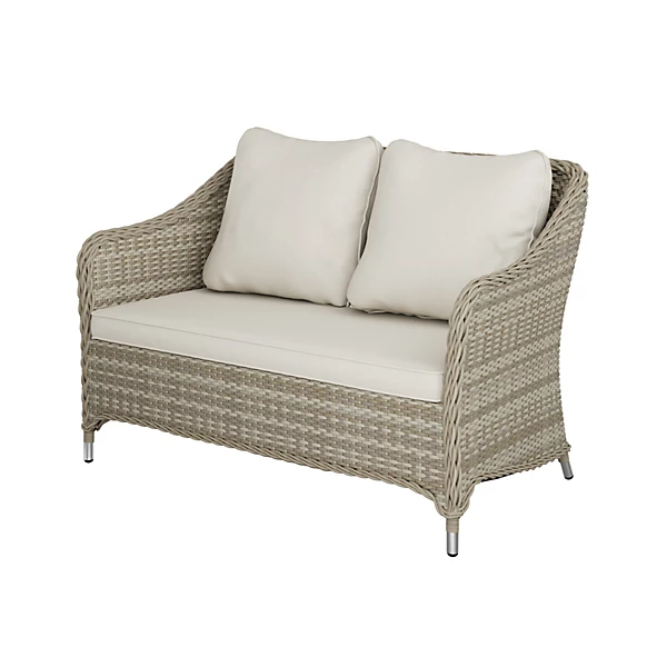 GoodHome Hamilton Cappuccino Rattan effect Metal 4 Seater Coffee set - Image 5