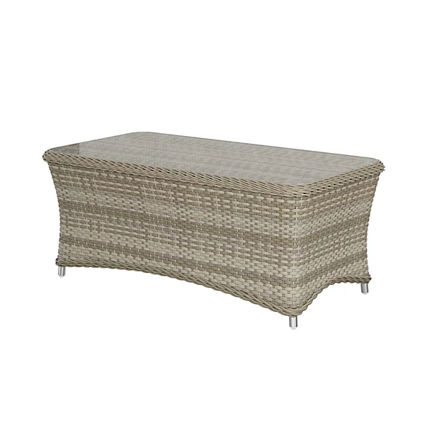 GoodHome Hamilton Cappuccino Rattan effect Metal 4 Seater Coffee set - Image 8