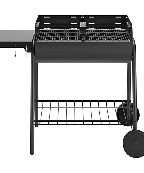 GoodHome Pondera Black Charcoal BBQ 370 x 395mm