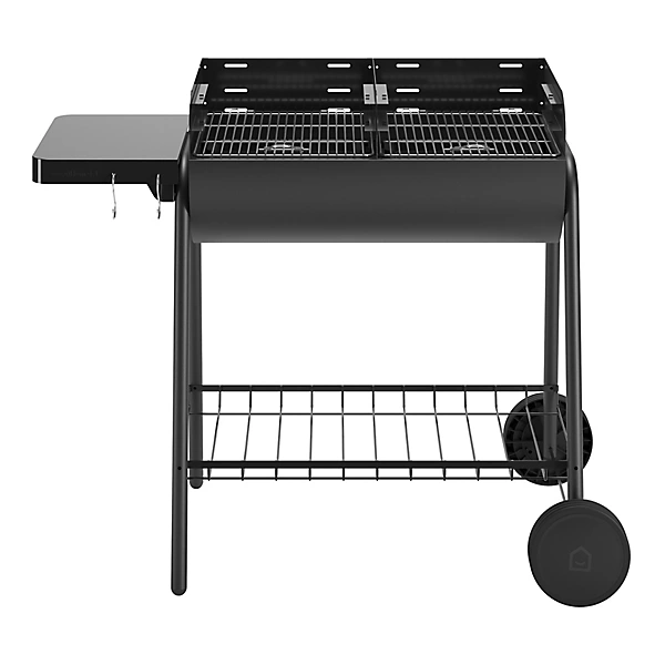 GoodHome Pondera Black Charcoal BBQ 370 x 395mm
