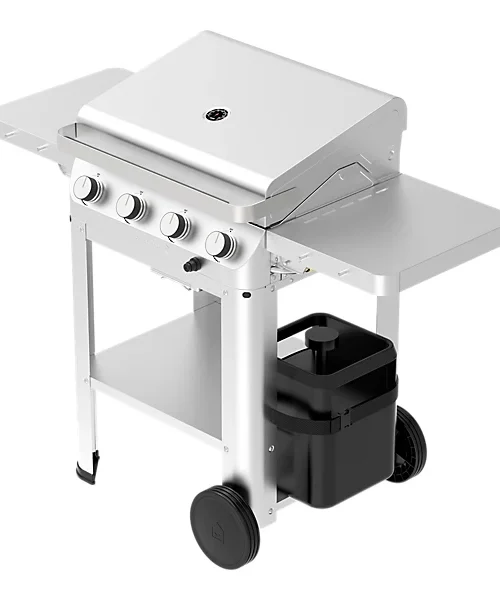 GoodHome Powell 4 burner Gas BBQ, White