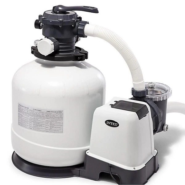 Intex 18ft x 9ft x 52" Ultra XTR Frame Rectangular Above Ground Swimming Pool with Sand Filter - Image 4