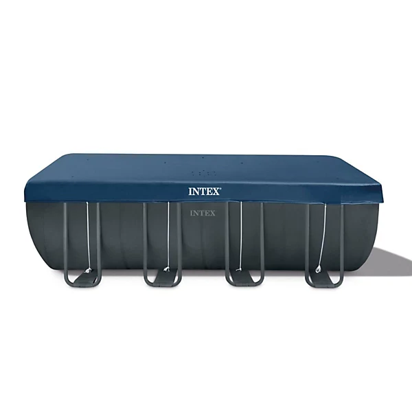 Intex 18ft x 9ft x 52" Ultra XTR Frame Rectangular Above Ground Swimming Pool with Sand Filter - Image 2